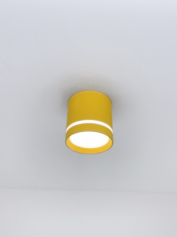 Светильник SPF-10256 YELLOW/ЖЕЛТЫЙ ` D84/H87/1/LED/12W 5000-5500K (1)