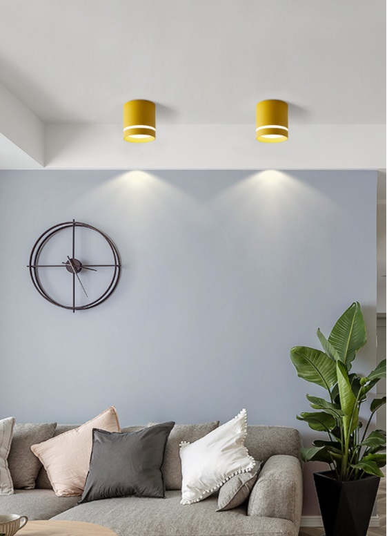 Светильник SPF-10256 YELLOW/ЖЕЛТЫЙ ` D84/H87/1/LED/12W 5000-5500K (1)