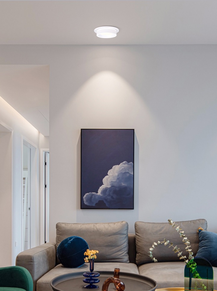 Светильник RG-DQ1503W WH БЕЛЫЙ D110/H56/1/G53/15W без лампы (1/50)