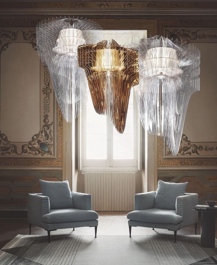 Светильник DZN-13676 РОМ + ПРОЗРАЧНЫЙ ` D800/H1150/1/LED/10W плафон акрил ARIA MEDIUM by SLAMP