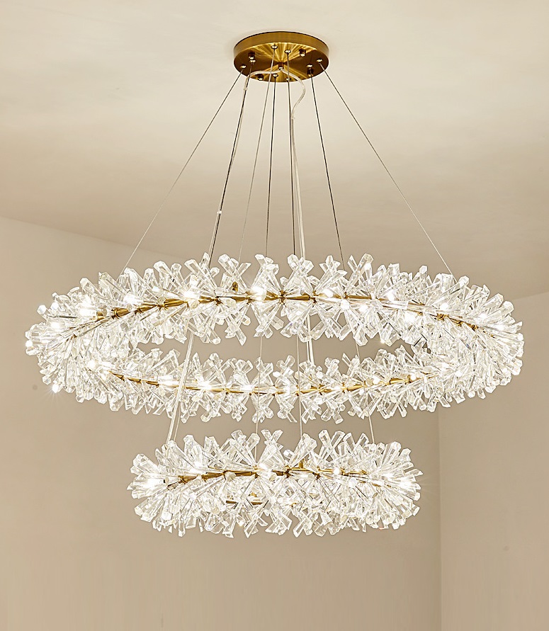 Светильник DZN1-5-52 ЗОЛОТО ` D400+800/H1500/60/G4/120W BEATRI