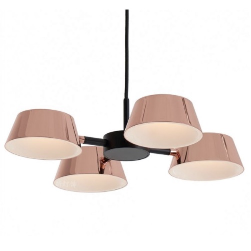 Светильник DZN1-1-21 МЕДЬ + ЧЕРНЫЙ ` D750/H55/4/LED/7W MILL