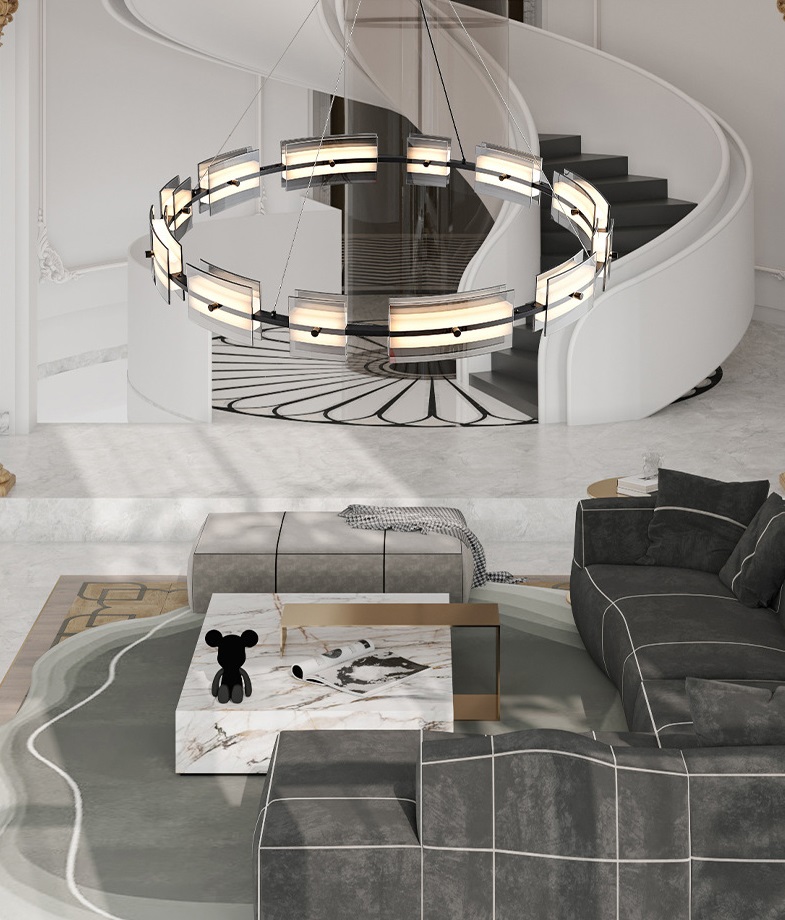 Светильник DZN-33223 ЧЕРНЫЙ ` D800*100/H1200/1/LED/48W/4500K BLACKOUT