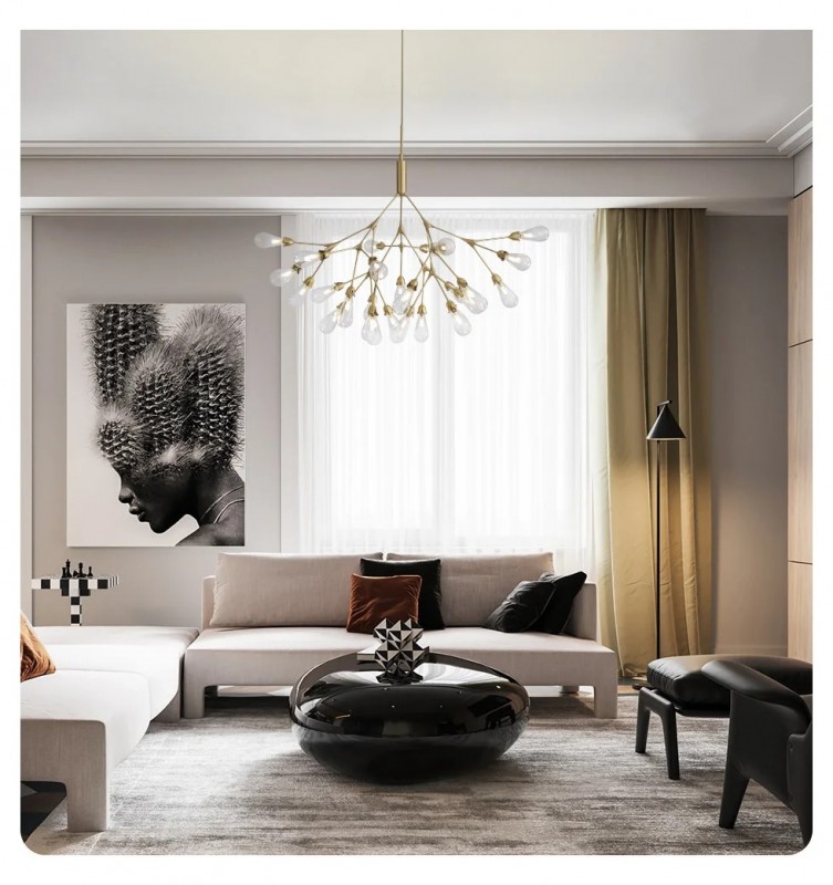 Светильник DZN-33223 ЧЕРНЫЙ ` D800*100/H1200/1/LED/48W/4500K BLACKOUT