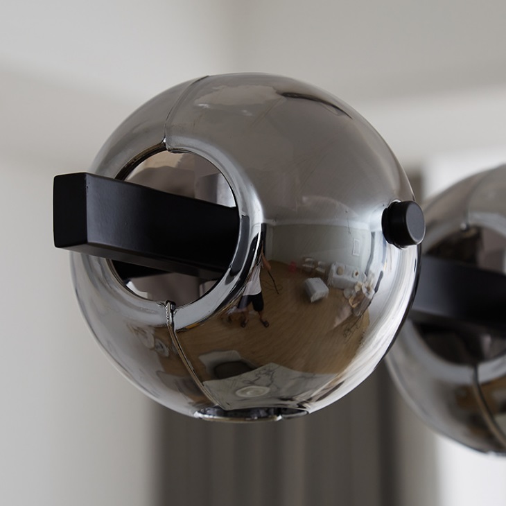 Светильник DZN-33226 ЧЕРНЫЙ / ТОНИРОВАННОЕ СТЕКЛО ` D1200*120/H1200/6/LED/48W/4500K TONIR