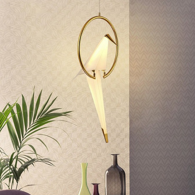 Светильник DZN-45996 ЗОЛОТО ` D300/H620/1/LED/10W/4500K PARROT 23-12