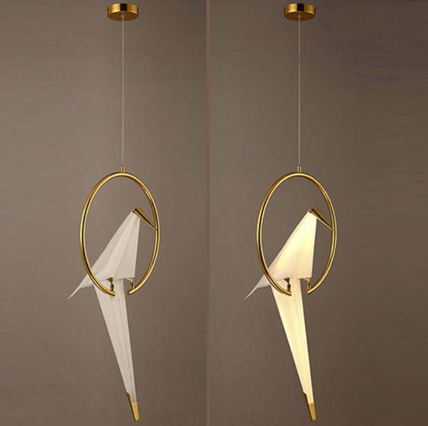 Светильник DZN-45996 ЗОЛОТО ` D300/H620/1/LED/10W/4500K PARROT 23-12