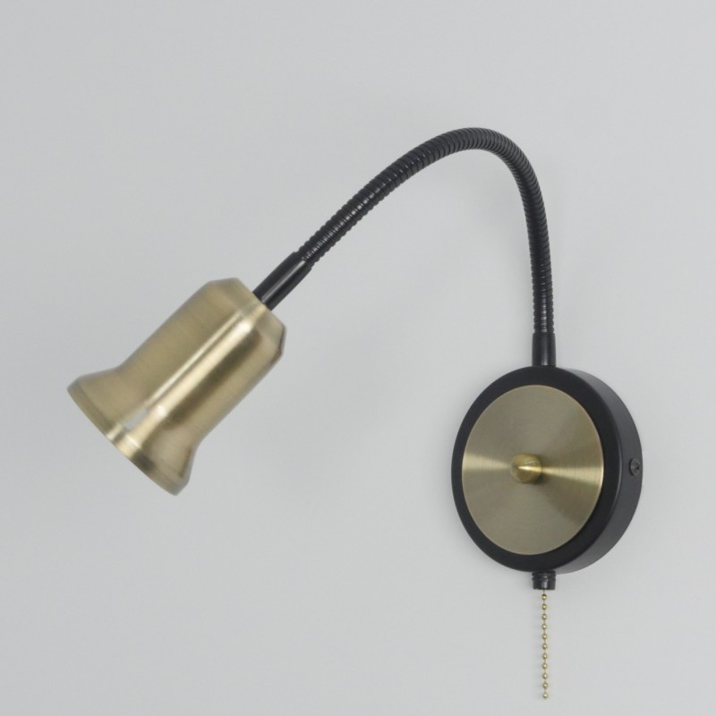 Светильник настенный SPFD-48916 БРОНЗА D100/H380/1/GU10/10W без ламп, LOFT