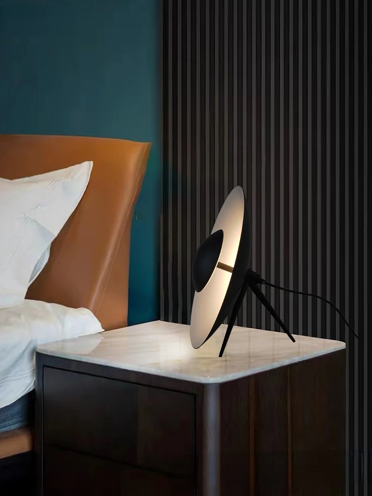 Светильник настольный DZN-10339 ЧЕРНЫЙ ` D350/H120/1/LED/6W/3000K GINGER