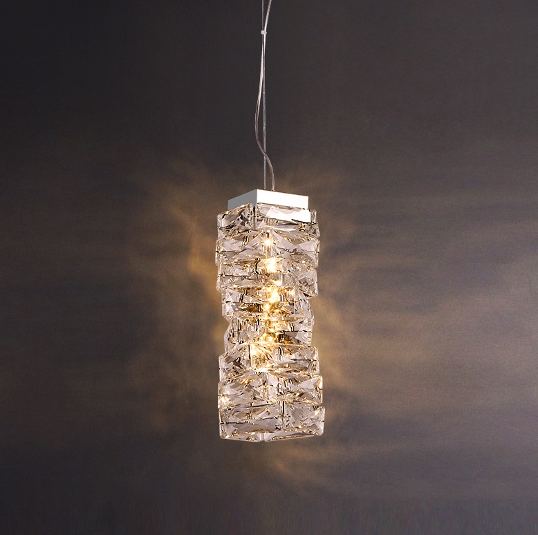 Светильник DZN-13719 РОМ ` D120*120/H270+1500/1/LED/12W/4000K POORE