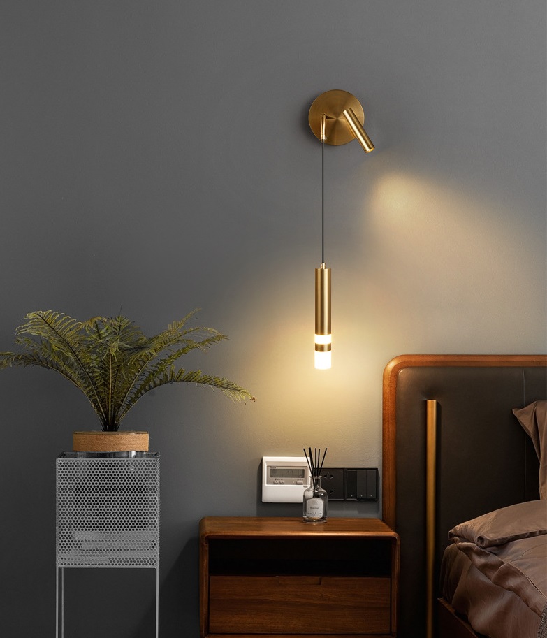 Светильник DZN-34372 БРОНЗА ` D40*300/H1000/2/LED/5+3W/4500K HAND