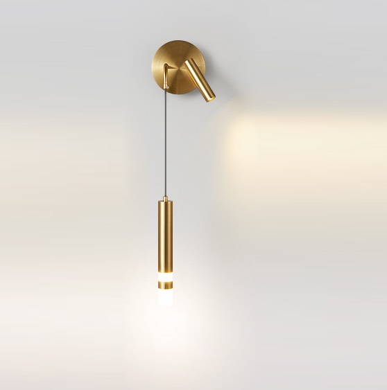 Светильник DZN-34372 БРОНЗА ` D40*300/H1000/2/LED/5+3W/4500K HAND