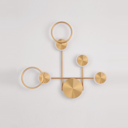 Светильник SPF-34373 БРОНЗА ` D570*520/H100/4+2/LED/18W/4500K Amber (уценка, с небольшими царапинкам