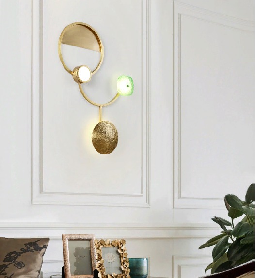 Светильник SPF-34373 БРОНЗА ` D570*520/H100/4+2/LED/18W/4500K Amber (уценка, с небольшими царапинкам