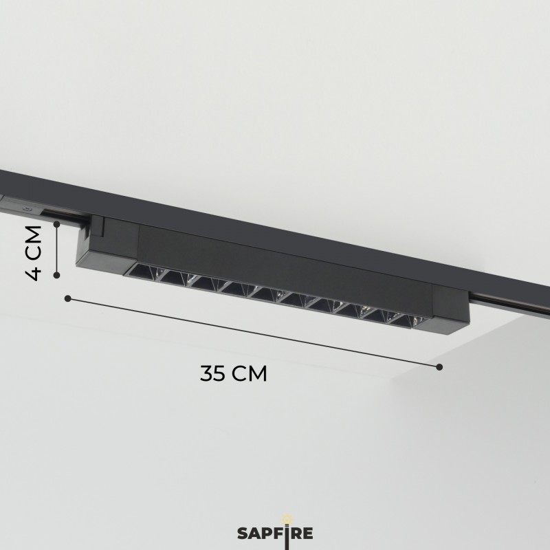 Трековый светильник линейный 20W черный (аналог 5970, 9640)