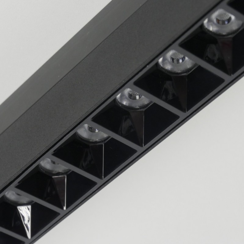 Трековый светильник линейный 20W черный (аналог 5970, 9640)