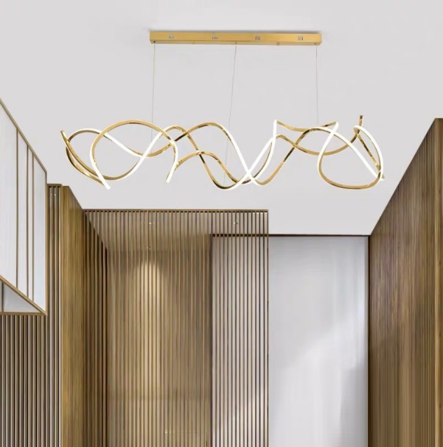 Светильник подвесной ElegantLight DZN-12909 ЗОЛОТО ` D1500/H1500/1/LED/30W/4500K 24-03