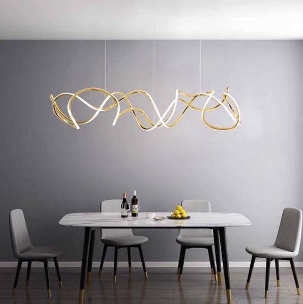 Светильник подвесной ElegantLight DZN-12909 ЗОЛОТО ` D1500/H1500/1/LED/30W/4500K 24-03