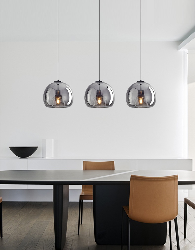 Светильник DZN-10377 ЧЕРНЫЙ/ТОНИРОВАННЫЙ ` D250/H300/1/E27/40W PUMPKIN