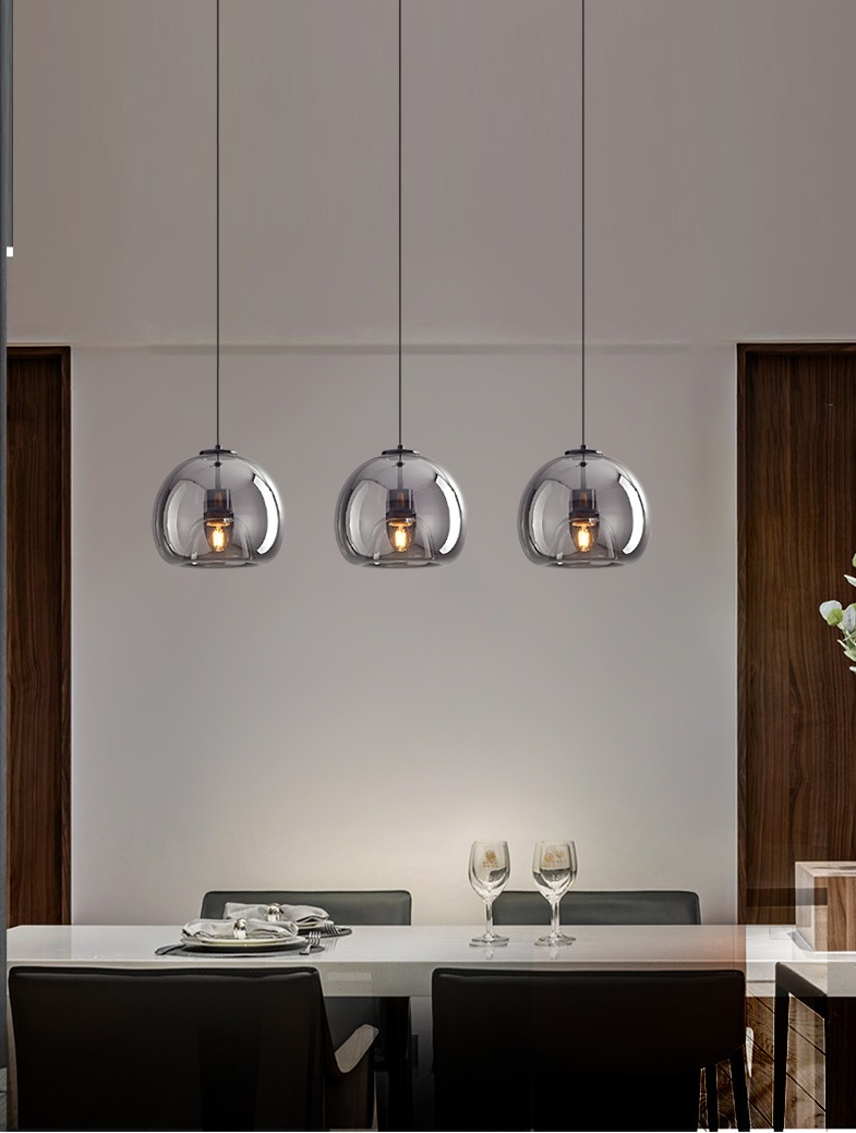 Светильник DZN-10377 ЧЕРНЫЙ/ТОНИРОВАННЫЙ ` D250/H300/1/E27/40W PUMPKIN