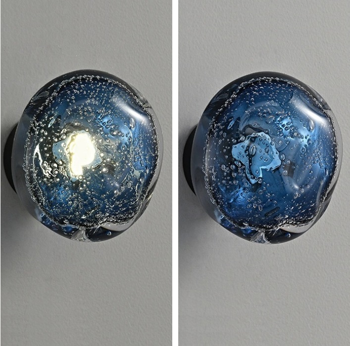 СветильникDZN-13809 ЧЕРНЫЙ + СИНИЙ ` D140/H100/1/LED/3W/3000K MYSTERY