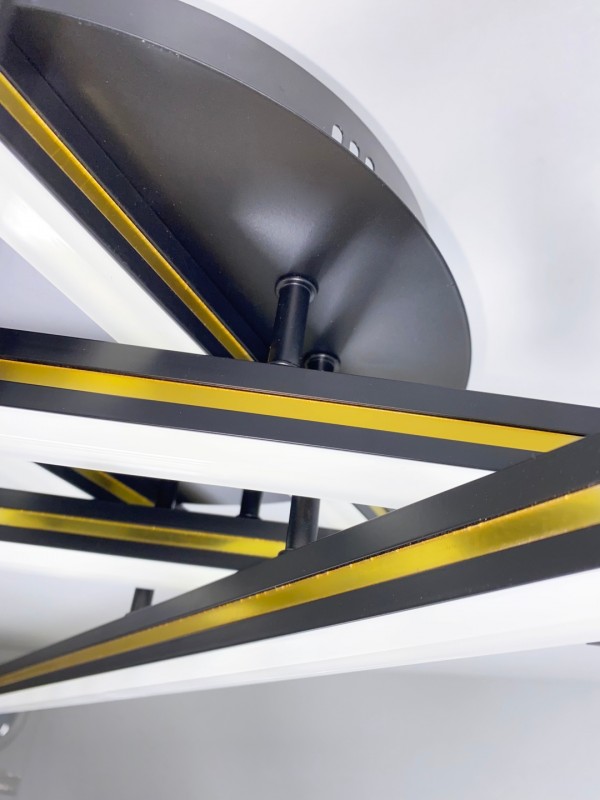 Светильник А101/600 BLACK/ЧЕРНЫЙ ` D600/H110/6/LED/112W 2.4G PICK SPF24-03 (1 из 2шт) 24-12