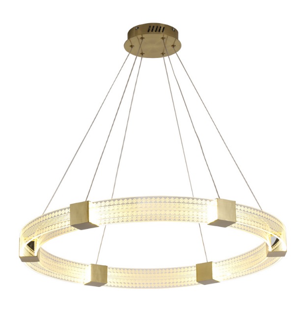 Светильник DZN1-3-69 ЗОЛОТО ` D800+500/H1200/2/LED/100W/4500K