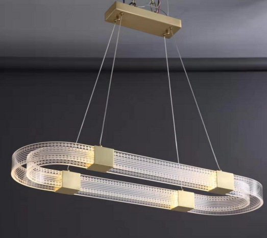 Светильник DZN1-3-69 ЗОЛОТО ` D800+500/H1200/2/LED/100W/4500K