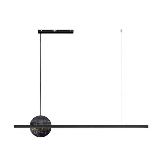 Светильник DZN-13839 ЧЕРНЫЙ + ЧЕРНЫЙ МРАМОР ` L1200/H200+1200/1/LED/24W/4000K