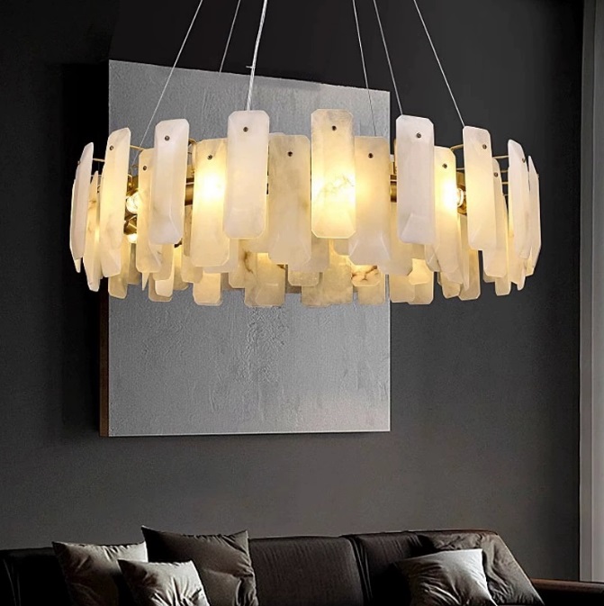 Светильник DZN-13864 БРОНЗА + МРАМОР ` D800/H200+1200/12/E14/40W UNIVERSE