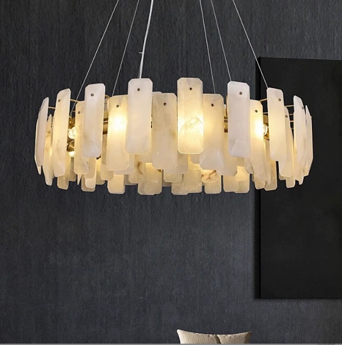 Светильник DZN-13864 БРОНЗА + МРАМОР ` D800/H200+1200/12/E14/40W UNIVERSE