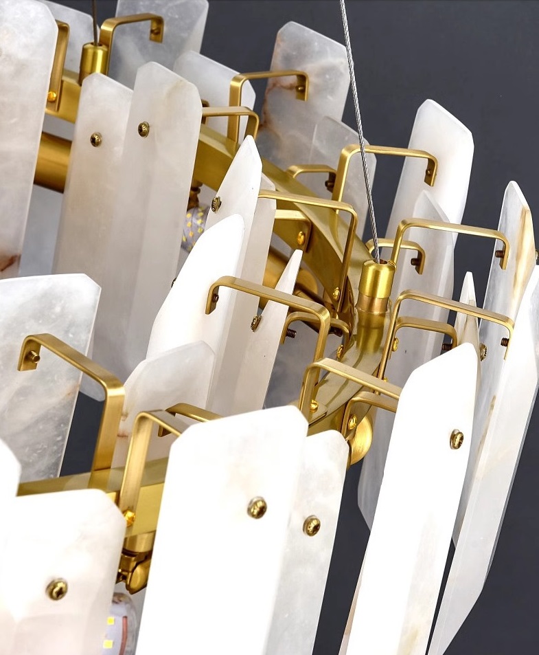 Светильник DZN-13864 БРОНЗА + МРАМОР ` D800/H200+1200/12/E14/40W UNIVERSE