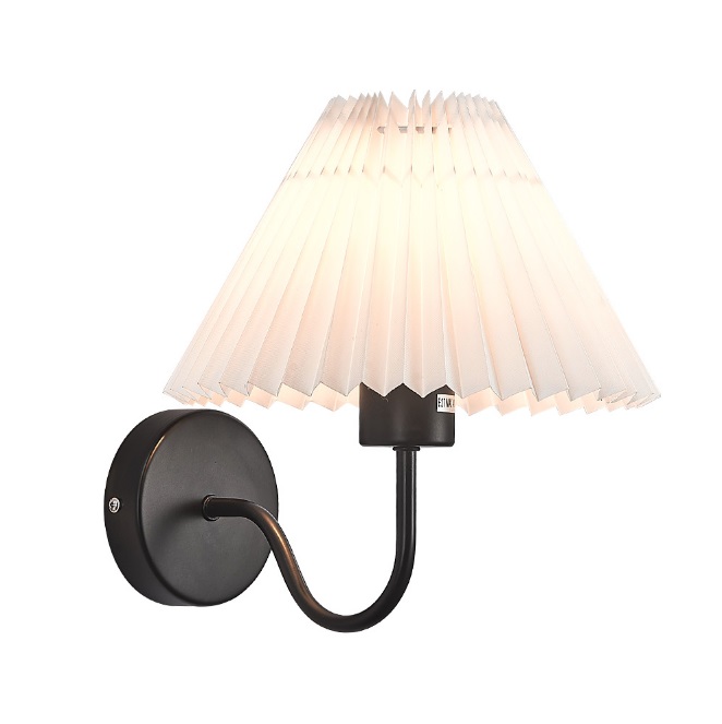 Светильник DZN-13873 ЧЕРНЫЙ + БЕЛЫЙ ` D240/H250/1/E27/40W PLEATED