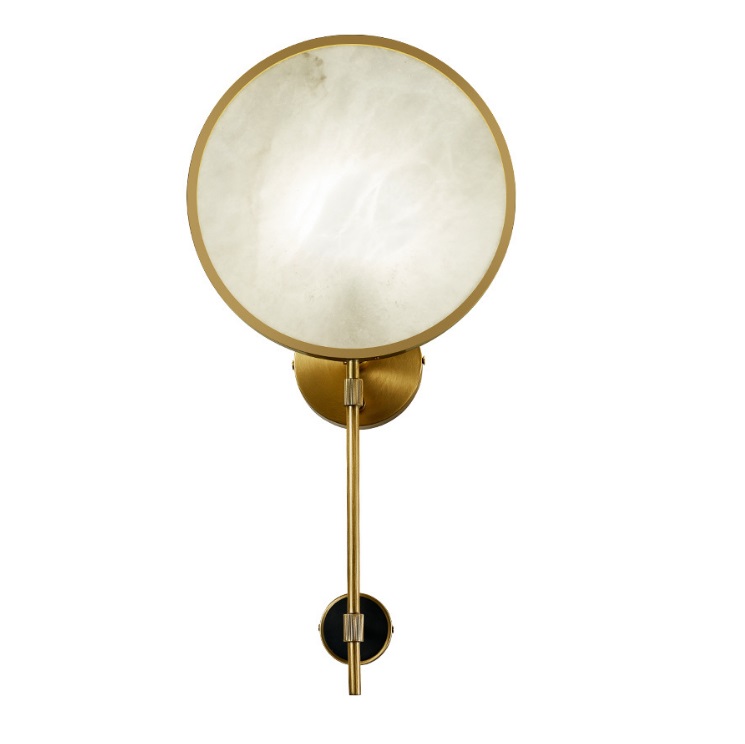 Светильник DZN-65334 ЗОЛОТАЯ БРОНЗА + МРАМОР ` D250/H500/1/LED/.W/3000K