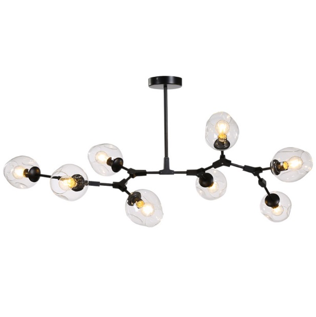 Светильник DZN1-6-28 ЧЕРНЫЙ ` D1600/H670/8/E27/40W TULP