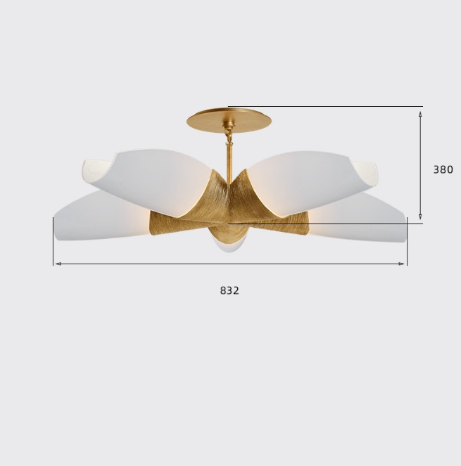Светильник DZN-13067 ЗОЛОТО ` D830/H380/5/E27/40W UTOPIA
