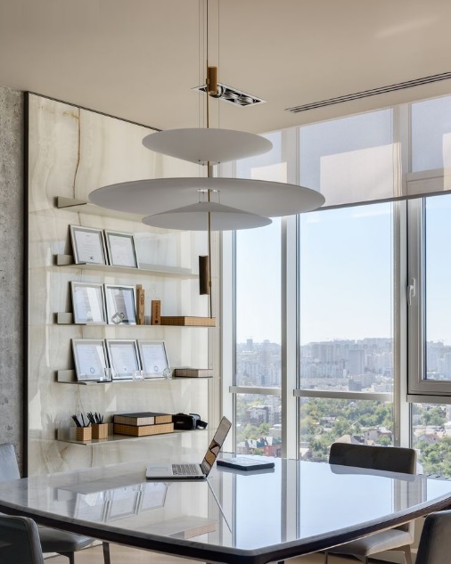 Светильник подвесной ElegantLight DZN-8305 BRONZE/БРОНЗА ` D360+680+360/H1200/3/LED/9W LUCEISOLA 22-