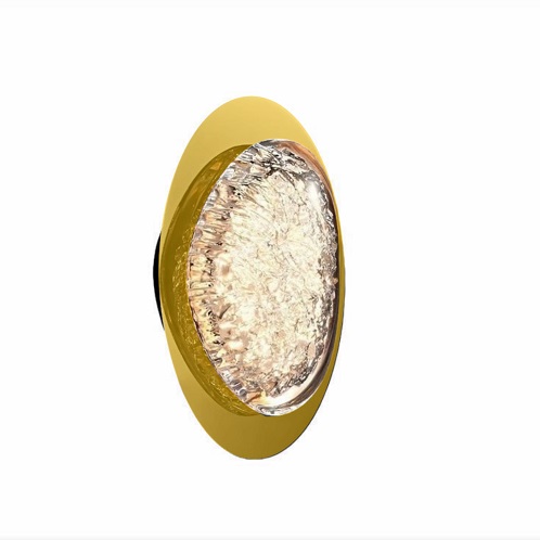 Светильник DZN-14976 ЗОЛОТО + ПРОЗРАЧНЫЙ ` D160/H250/1/LED/8W/4500K EVIAN LONG 25-04