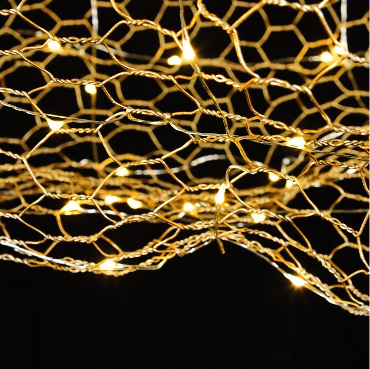 Светильник ElegantLight DZN-8321 ЗОЛОТО ` D700/H1500/./LED/.W/4500K CLOUD 22-12 (1 из 2шт в коробке)