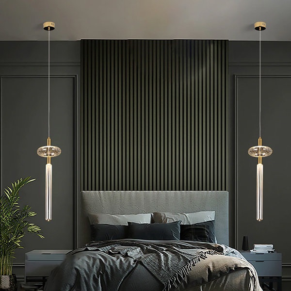 Светильник подвесной ElegantLight DZN-8326 БРОНЗА ` D210/H690/1/LED/8W/4500K VUOKSA 22-12 (1 из 2шт)