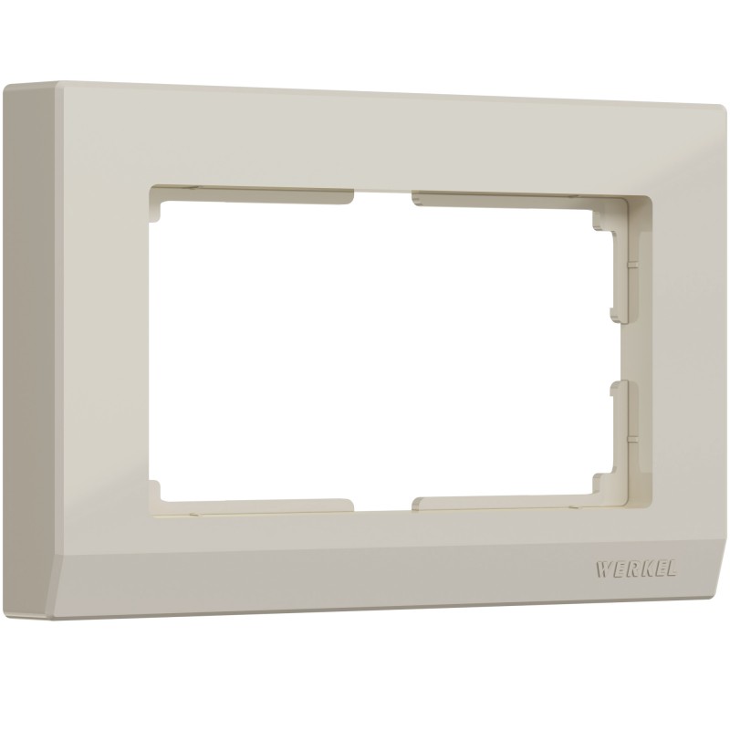 WERKEL Stark WL04-Frame-01-DBL-ivory/ Рамка для двойной розетки (слоновая кость) a046850 W0081803