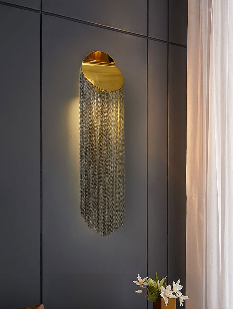 Светильник настенный ElegantLight DZN-11167 ЗОЛОТО ` D160/H680/1/G9/10W COVER2