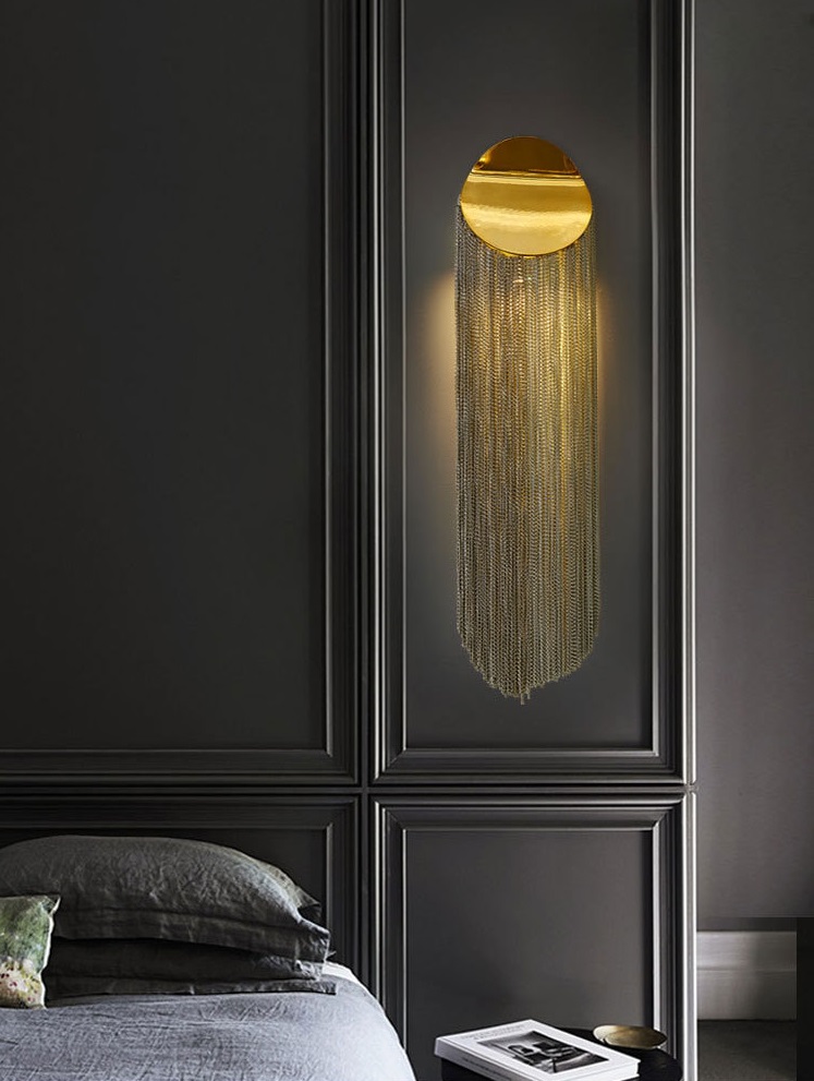 Светильник настенный ElegantLight DZN-11167 ЗОЛОТО ` D160/H680/1/G9/10W COVER2