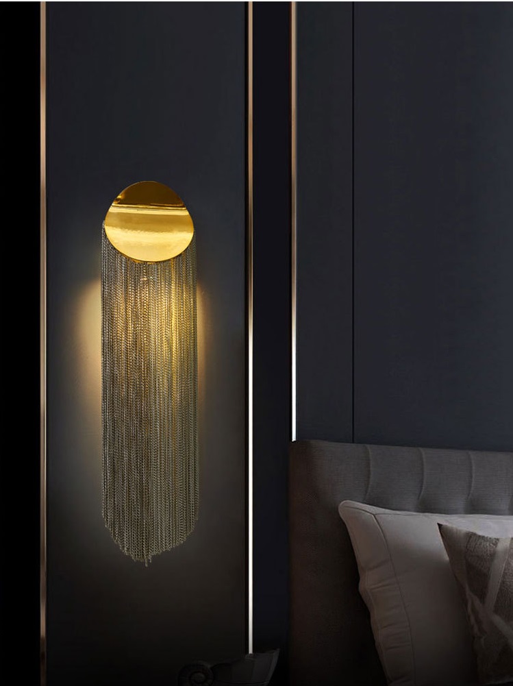 Светильник настенный ElegantLight DZN-11167 ЗОЛОТО ` D160/H680/1/G9/10W COVER2