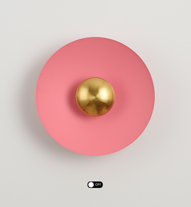 Светильник DZN-11172 РОЗОВЫЙ ` D300/H80/1/LED/6W/4500K Skitres