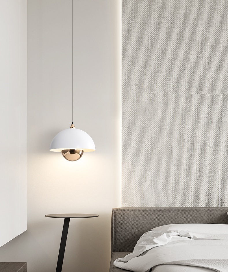 Светильник DZN-11179 БЕЛЫЙ+ЗОЛОТО ` D180/H1800/1/LED/11W/6500K DOMECAP