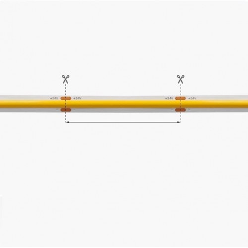 Светодиодная лента SPF-13181 RG-COB-300P-24V-8mm 14Вт/м 4000K