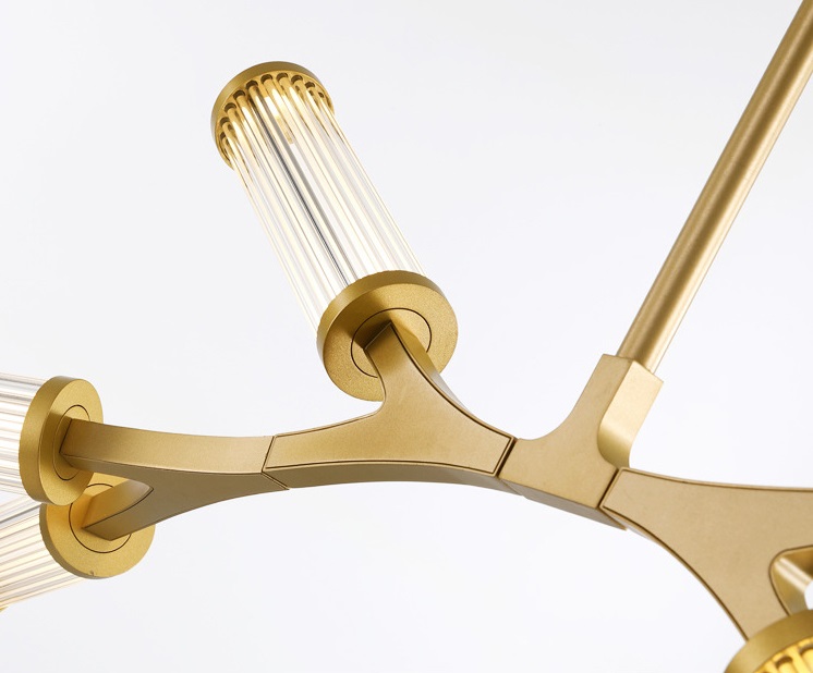 Светильник DZN1-6-22 ЗОЛОТО ` D1000/H620/6/LED/36W/4500K BRACCE