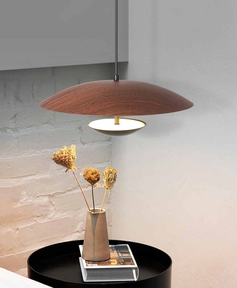Светильник DZN-35292 DARK WOOD ` D350/H1200/1/LED/12W GINGER 24-07