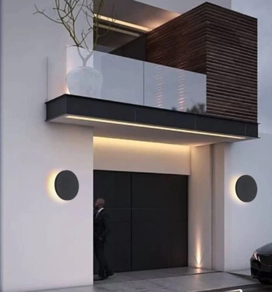 Светильник Elegant SPF-8385 ЧЕРНЫЙ ` D150/H50/1/LED/7W/4000-4500K IP65 SPF02